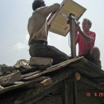 Russell Installing a Solar Unit